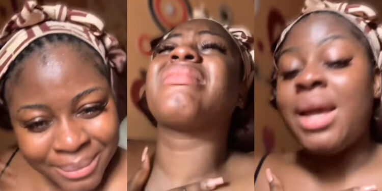 Never You Trust Any Man – Lady Says as She Cries Out Bitterly After Boyfriend Impregnated Another Girl