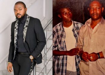 “Ur daughter is ur carbon copy, too much look alike” – Kolawole Ajeyemi stirs reactions as he shares epic throwback photo with Yinka Quadri