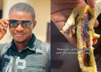 Nigerian Man Discovers Native Charm Inside Banana Bought from Roadside Vendor