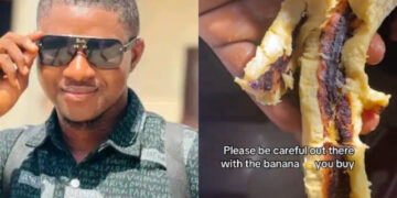 Nigerian Man Discovers Native Charm Inside Banana Bought from Roadside Vendor