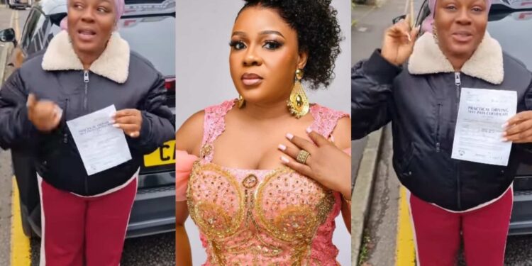 “All thanks to God Almighty and my amazing instructor”- Actress Liz Da Silva Overjoyed After Passing UK Driving Test
