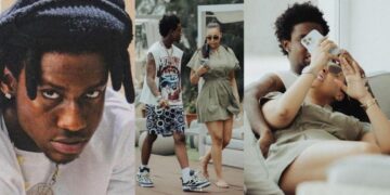 “He don leave Benin girls follow oyinbo”- Singer Shallipopi Sparks Reactions with Cute Photos with Oyinbo Girlfriend
