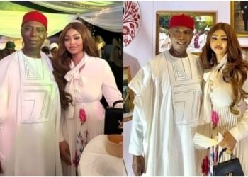 “What money cannot do doesn’t exist”– Reactions as Regina Daniels and husband, Ned Nwoko meet with the British High Commissioner to celebrate King of England’s birthday