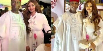 “What money cannot do doesn’t exist”– Reactions as Regina Daniels and husband, Ned Nwoko meet with the British High Commissioner to celebrate King of England’s birthday