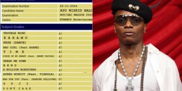 “Passed with flying colors”- Wizkid’s Morayo Album Receives Hilarious WAEC Results from Devoted Fan