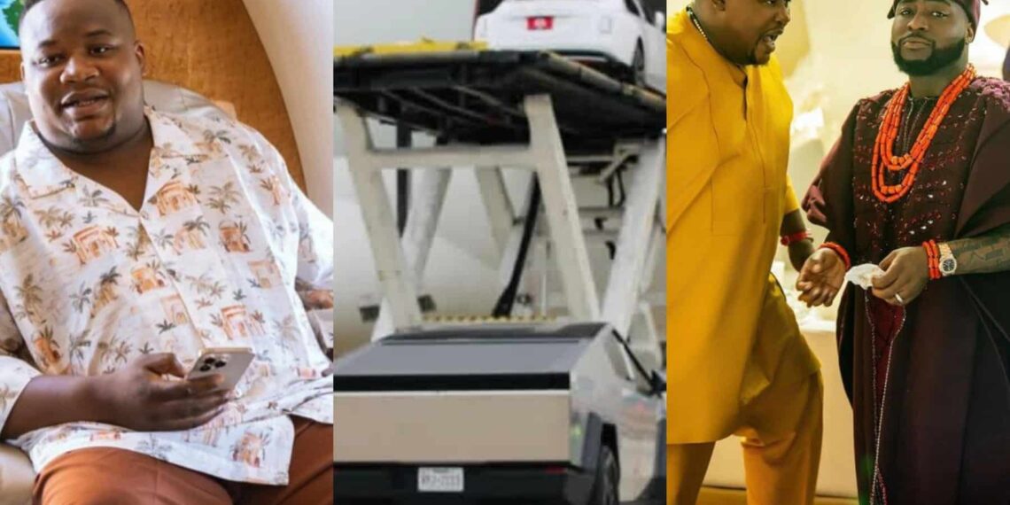 “E get why we dey call am GOAT”- Cubana Chief Priest Hails Davido as New Cars Arrive in Lagos