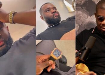 “Which kind temptation be this” – Actor William Uchemba shares the moment he makes an attempt to steal Don Jazzy Richard Mille Wrist Watch worth N646M (Video)