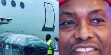 “Wealth matters not in the end” – Man reacts to arrival of Sen. Ubah’s body