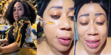 “U go turn albino very soon”- Concerns Raised Over Moyo Lawal’s Skincare Routine