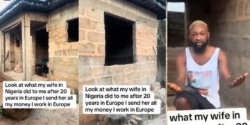 “After 20 years in Europe, I came back home only to discover that my wife had squandered all the money I sent her to build a house for me”- Man cries out