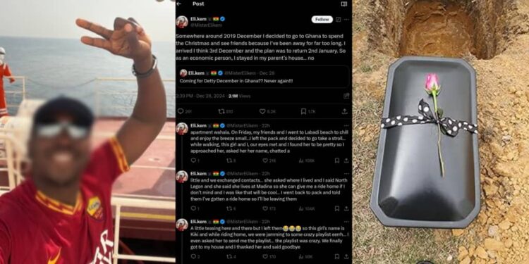 “My dog ate the food”- Man cries out as his dog passes away after eating food brought to him by a lady he refuses to date