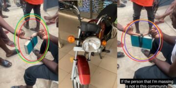 “This thing na rubb!sh 😂😂 i done see one herbalist do this thing before”- Man Left Stunned After Witnessing “D@rk Power” Exposing Bike Thi£f Using Bible