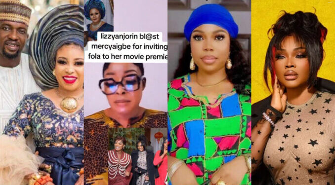 “Why Will You Invite Fola To Your Movie Premiere, Despite Everything She Did to my Husband, Mercy You’re wicked” – Lizzy Anjorin Blast Mercy Aigbe For Inviting her Husband Ex-Girlfriend Fola to her Movie Premier 