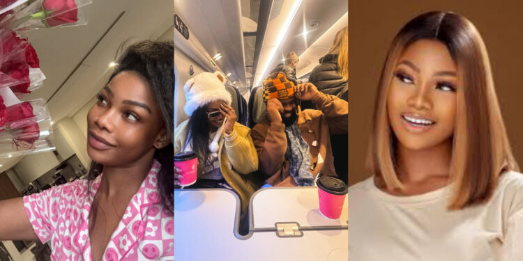 “Since this year single people never rest” reaction as BBNaija’s Tacha raised eyebrows, as she lock lips with her new boyfriend openly.