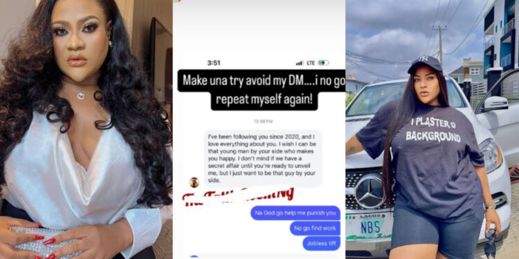 “I say make una dey avoid my dm” Nkechi Blessing says as she Slams Man Over ‘Secret Affair’ Request”