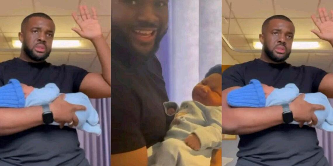 Nollywood actor, Williams Uchemba, and his wife, reportedly announce the arrival of their second child together.