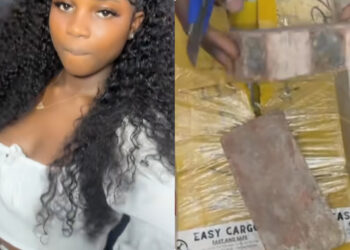 Heartbreaks a Nigerian lady captured in a trending video opening the imported hair she bought from Vietnam, only for her to receive cartons full of blocks.