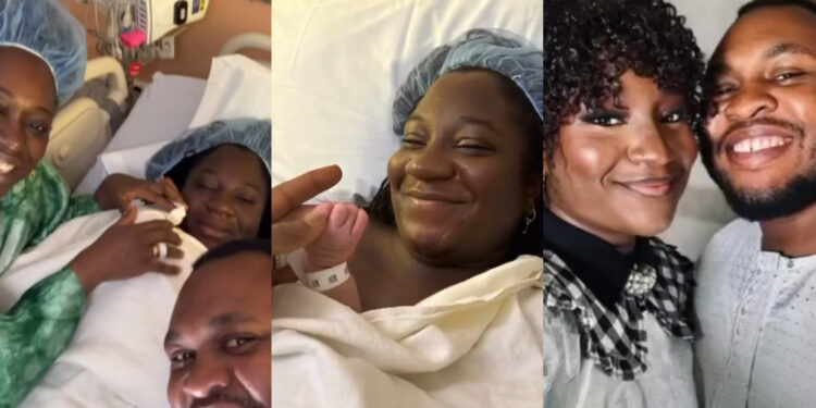 Congratulations trail as Deborah Paul Enenche and her husband, Sam Hawthorn welcomes their baby boy.