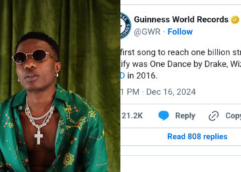 Wizkid’s Historic Achievement One Dance Becomes the First Song to Hit One Billion Streams on Spotify