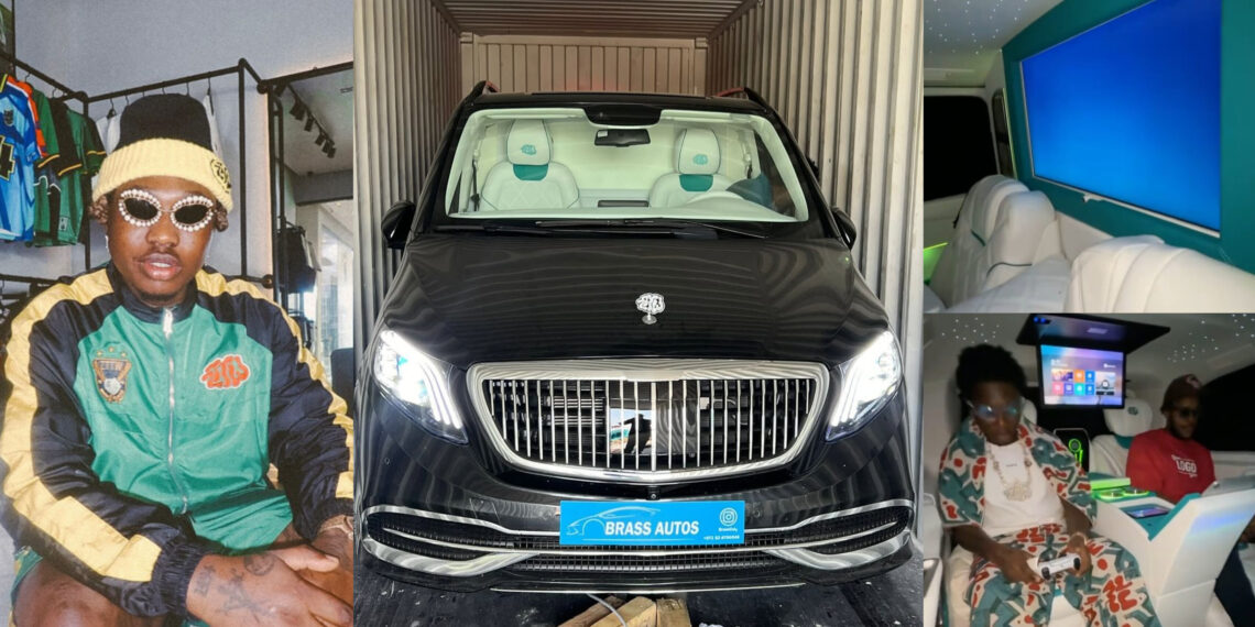 Congratulations to Nigeria singer Zlatan as he splashes N368 million naira ($220,000) on a brand new customized MAYBACH van to mark his 30th birthday. 