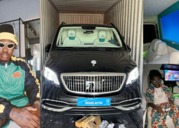 Congratulations to Nigeria singer Zlatan as he splashes N368 million naira ($220,000) on a brand new customized MAYBACH van to mark his 30th birthday. 