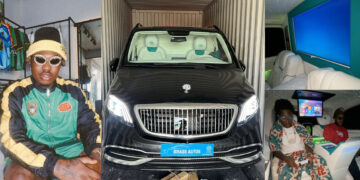 Congratulations to Nigeria singer Zlatan as he splashes N368 million naira ($220,000) on a brand new customized MAYBACH van to mark his 30th birthday. 