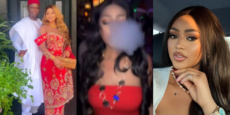 “Young wild and married” Regina Daniels wrote as Shows Off Her other Wild Side, Puffing Smoke At A Nightclub on a vacation in abroad