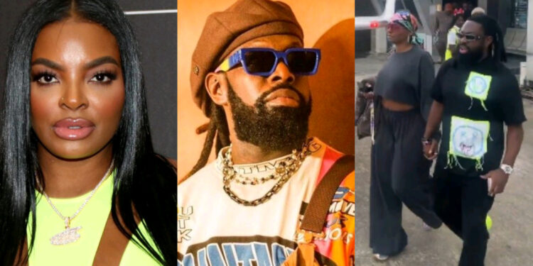 “Who una wan come leave Nigerian girls for” – Reactions as famous singer, Timaya and American reality star, Brooke Bailey are spotted together, days after Burna Boy flew Chloe Bailey into Lagos
