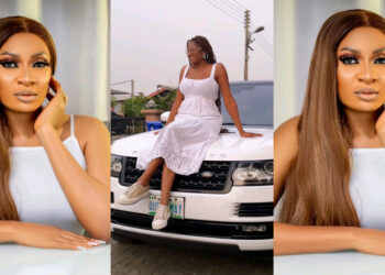 “I finally decided to take this baby out for a memorable first drive and connection” Yul Edochie’s Ex wife, May Edochie spills as she celebrates her first multi-million Range Rover suv just after parting ways with Ex husband.