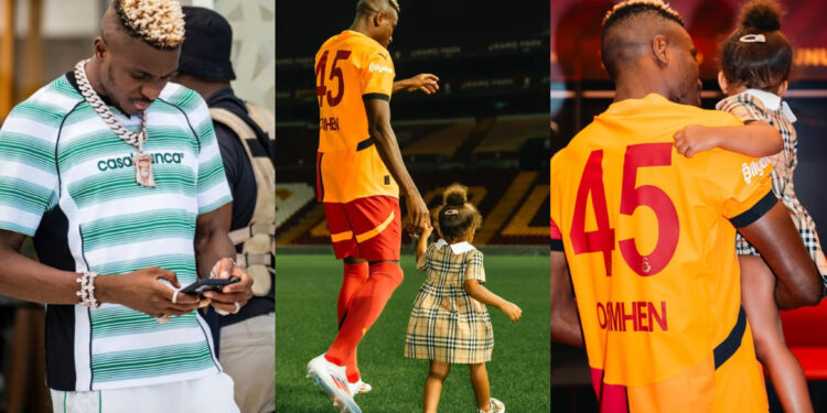 Nigeria and Galatasaray professional striker Victor Osimhen celebrates her daughter on her birthday. 