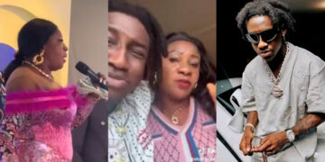 “When you can’t afford Shallipopi just hook his mum” jaw drop mother of Nigeria singer Shallipopi was captured singing one of her son’s famous song at an event leaving everyone in awe