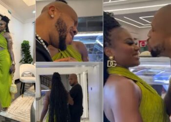 “I worship the ground you walk on”- Charles Okocha Makes Romantic Promises To Wife At Airport