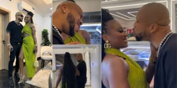 “I worship the ground you walk on”- Charles Okocha Makes Romantic Promises To Wife At Airport