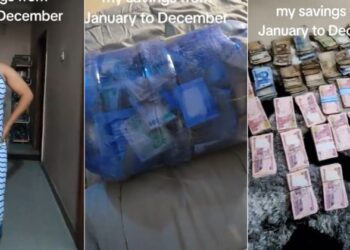 “Christmas don set”- Nigerian Lady Wows Social Media with Her Impressive Savings