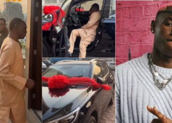 Nigerian Singer Ruger Gifts Father a Brand New SUV, Leaves Him Emotional