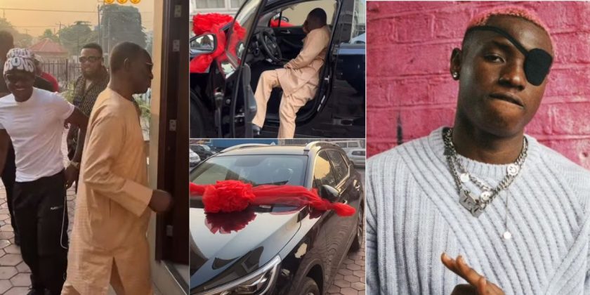 Nigerian Singer Ruger Gifts Father a Brand New SUV, Leaves Him Emotional