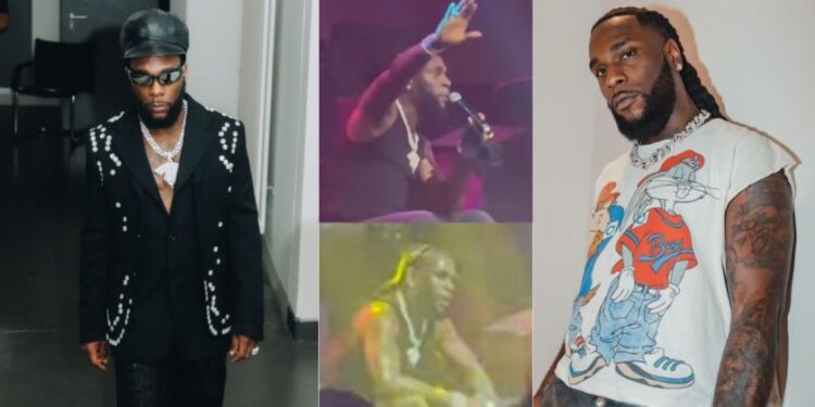 Moment Burna Boy Stops Performance, Says Payment Has “Expired”