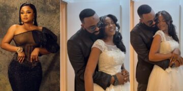 “She said Yes”- VJ Adams Teases Wedding with Jemima Osunde, Playfully J@bs Bimbo Ademoye (Video)