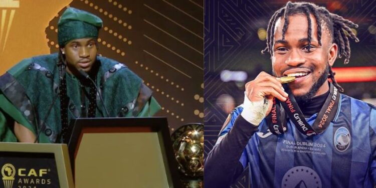 “I failed in front of the world four years ago”-Ademola Lookman Reflects on Past Failure in Emotional Speech After Winning 2024 CAF Award