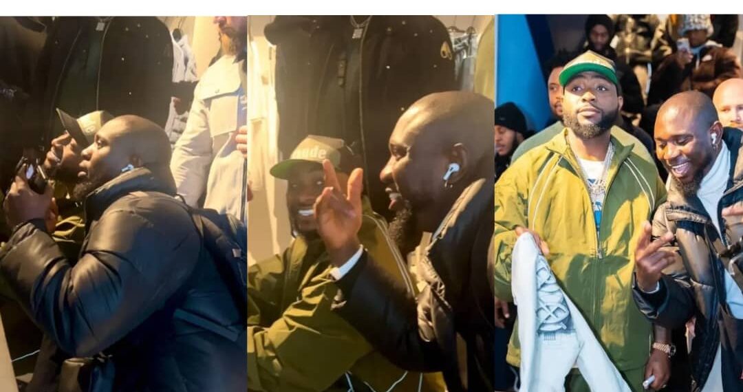 A Dream Come True: Nigerian Man goes extremely happy as he Meets His Idol, Davido