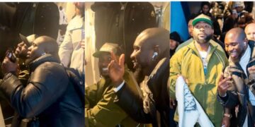 A Dream Come True: Nigerian Man goes extremely happy as he Meets His Idol, Davido