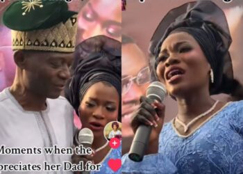 Bride Moved to Tears as She Expresses Gratitude to Father for Support Since Mother’s Passing away