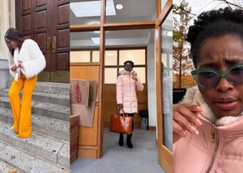 ”Celebrating Small Wins: My First Brand-New Winter Jacket in America” lady Celebrates after 2 years of living in America