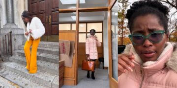 ”Celebrating Small Wins: My First Brand-New Winter Jacket in America” lady Celebrates after 2 years of living in America