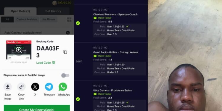 “Na only 1 game cut my slip”&nbsp; Heartbreak as Nigerian man shared tears over 1 game that cut his way of becoming a millionaire