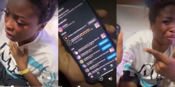 Lady cries with Emotion as Davido Follows Her on Instagram