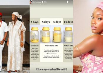 Are you even a mother ; Paul Okoye’s Wife, Ivy, Responds to Trolls Over Breast Milk Color
