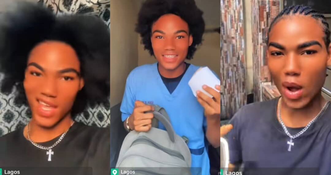 “Is it a crime to be fine” reactions as student cries out,&nbsp; as lecturer dismiss him from class for allegedly using makeup