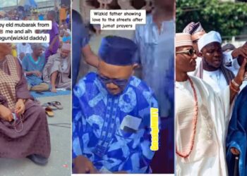 A heartwarming Moment Wizkid’s father distributes cash to Muslim youths and clerics during Ramadan