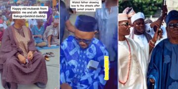 A heartwarming Moment Wizkid’s father distributes cash to Muslim youths and clerics during Ramadan